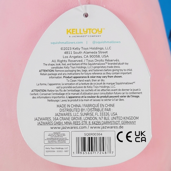 Squishmallow Peter the Pig w/ Floral Belly & Ears 8" Easter Holiday Plush NWT - Picture 5 of 5